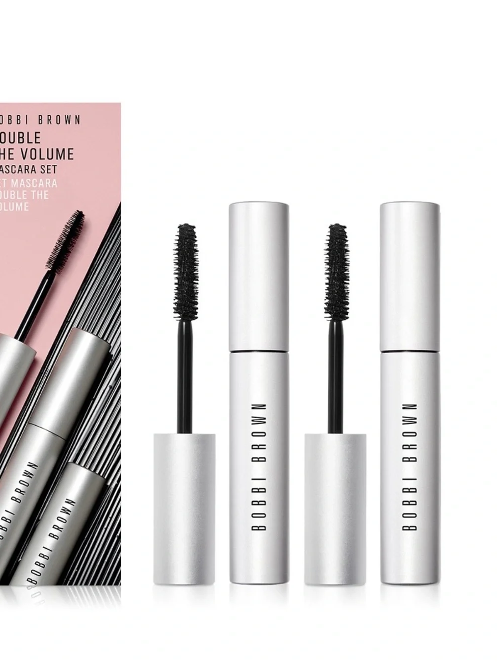 Bobbi Brown DoubleThe Volume Mascara Set Smokey eye mascara kohl black 2 @ 0.2oz